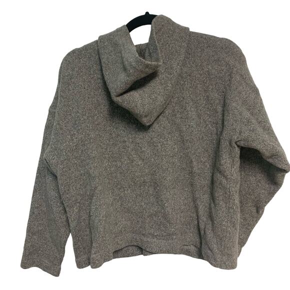 So Blue Women's Lambs Wool Silk Button Up Hooded Sweater Size Large - Picture 5 of 5